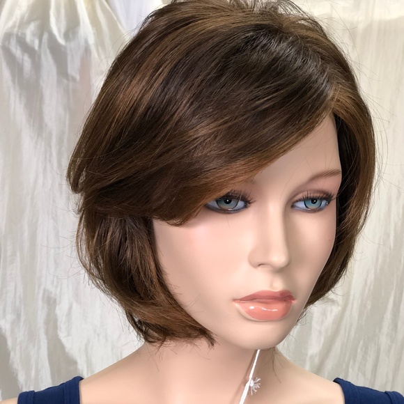 NWT Dark Brn with Auburn Mid Length Wig Avg Size - Picture 5 of 8
